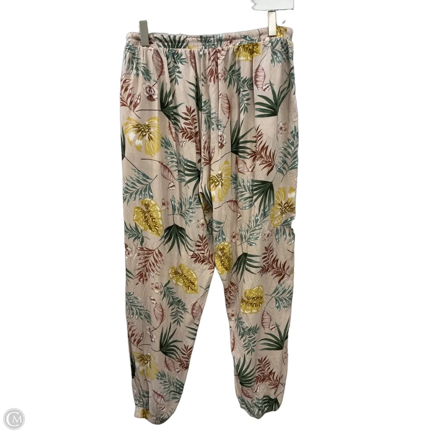 Pants Joggers By Cme In Tropical Print, Size: S
