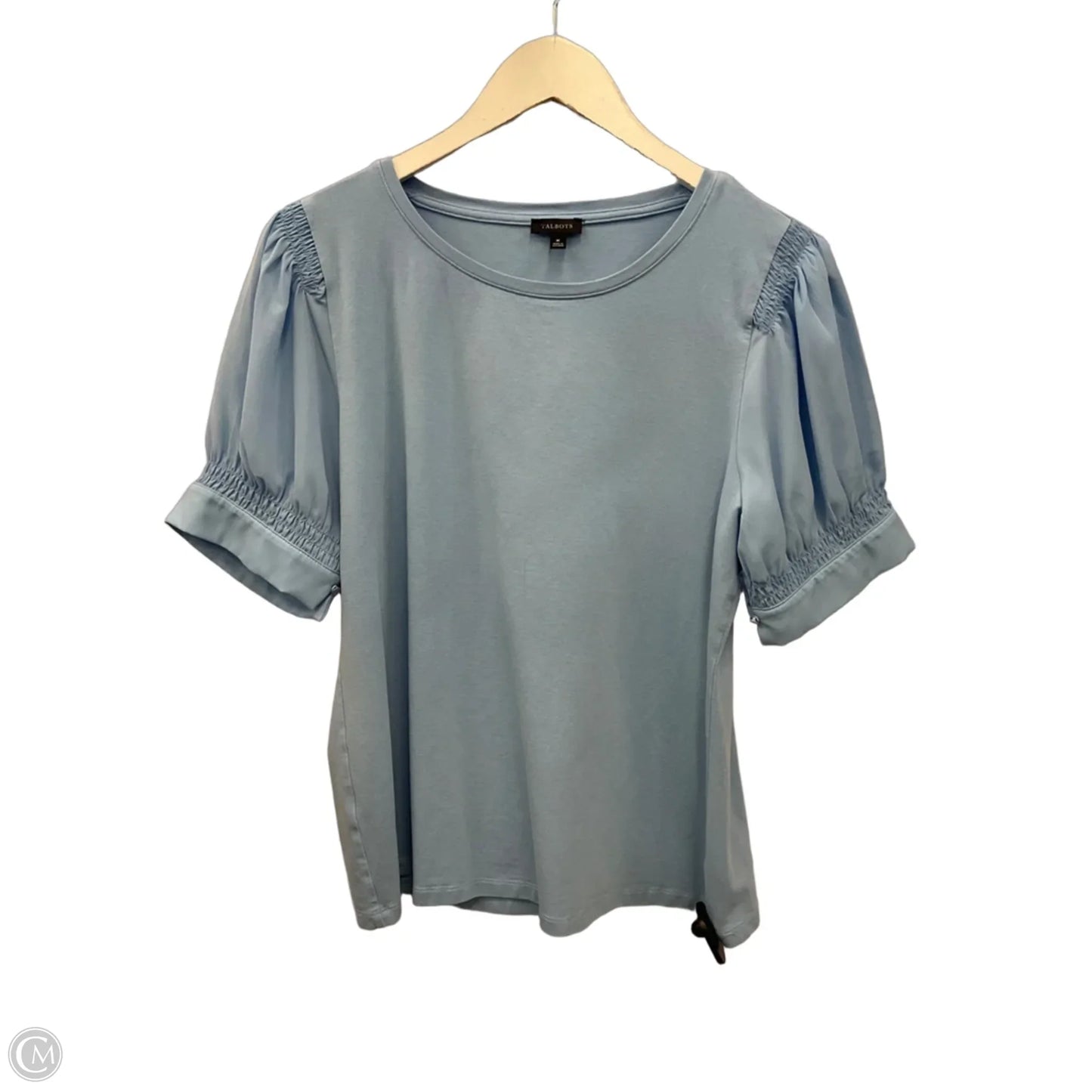 Top Short Sleeve By Talbots In Blue, Size: M