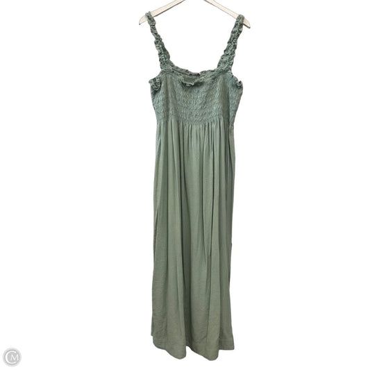 Dress Casual Maxi By Calvin Klein In Green, Size: Xl