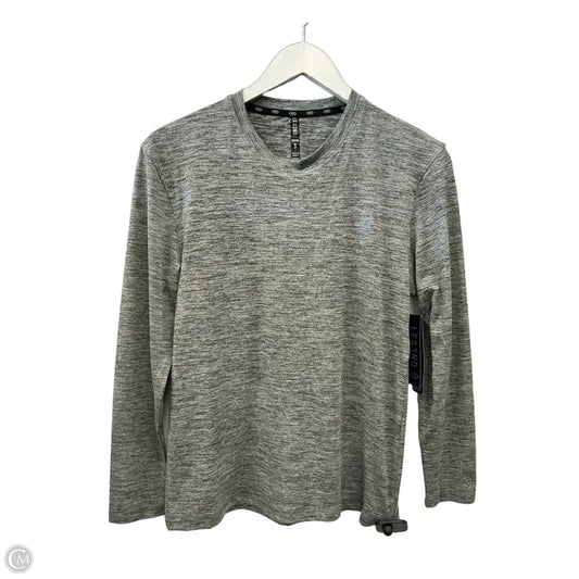 Athletic Top Long Sleeve Crewneck By Legend In Grey, Size: S