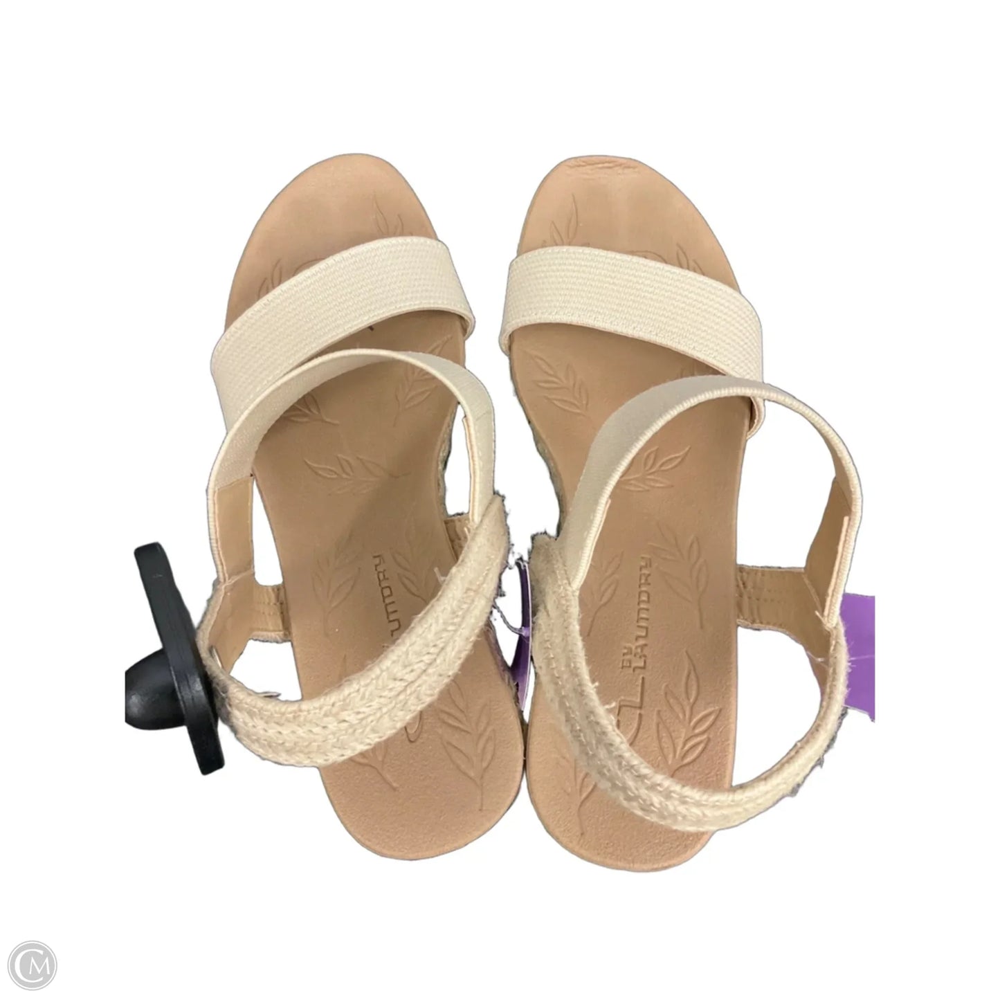Sandals Heels Wedge By Cl By Chinese Laundry In Cream, Size: 6