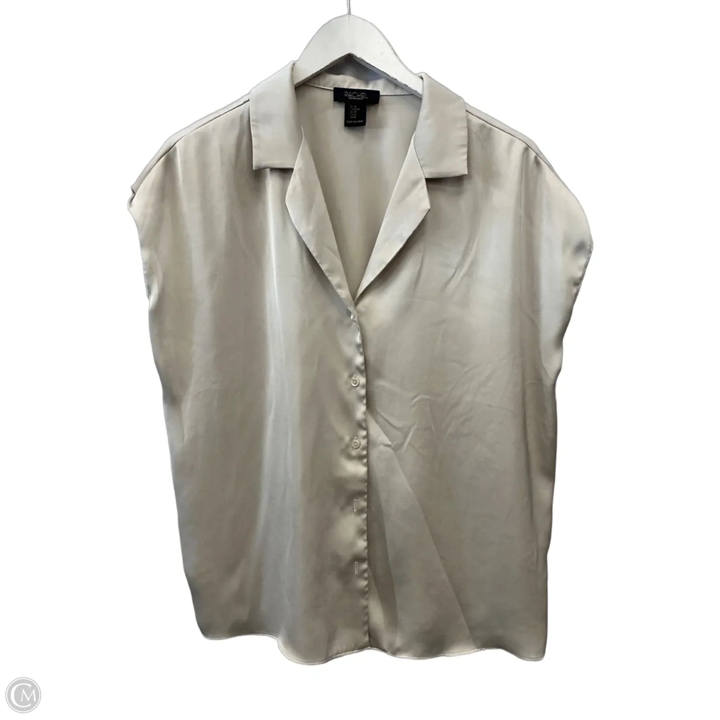 Top Short Sleeve By Rachel Roy In Cream, Size: M