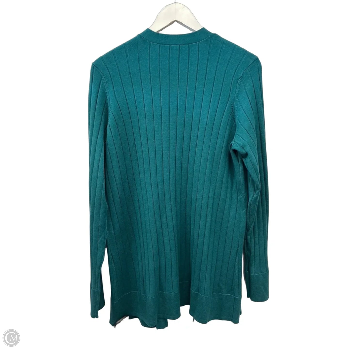 Sweater Cardigan By Lane Bryant In Teal, Size: Xl