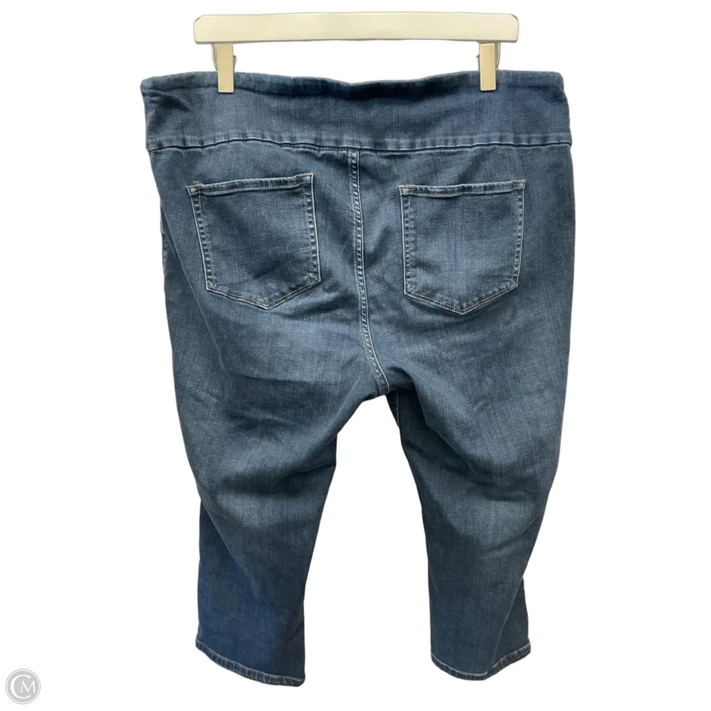 Capris By Lee In Blue Denim, Size: 20