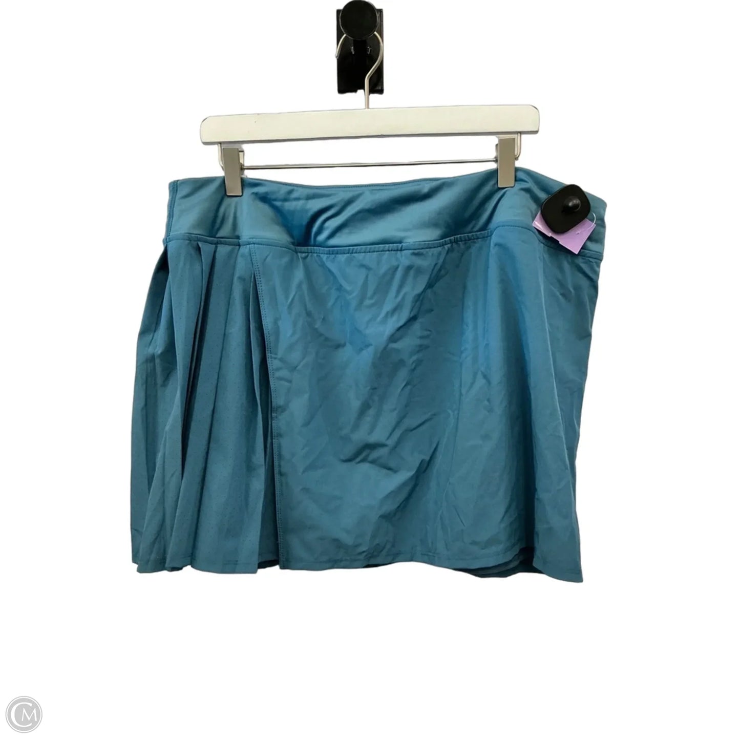 Athletic Skort By Crane In Teal, Size: Xl
