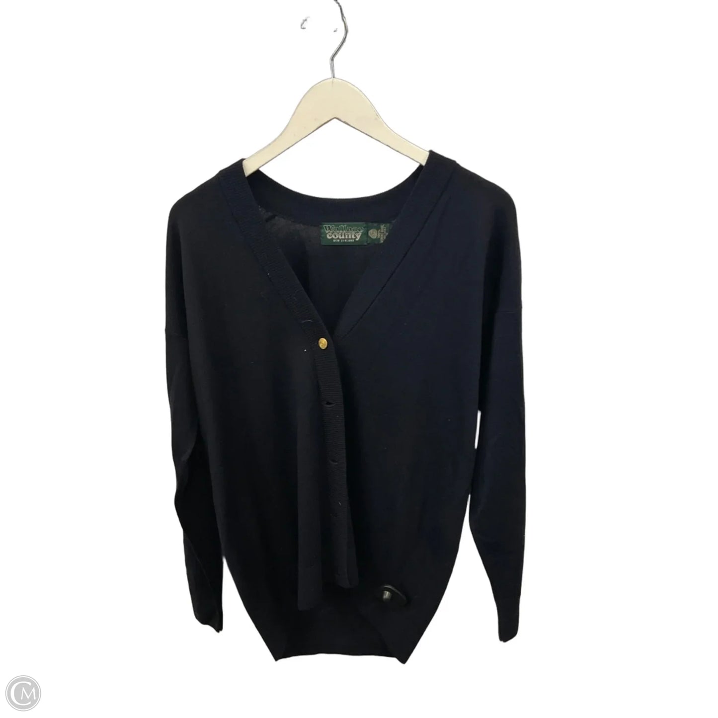 Sweater Cardigan By Clothes Mentor In Navy, Size: M