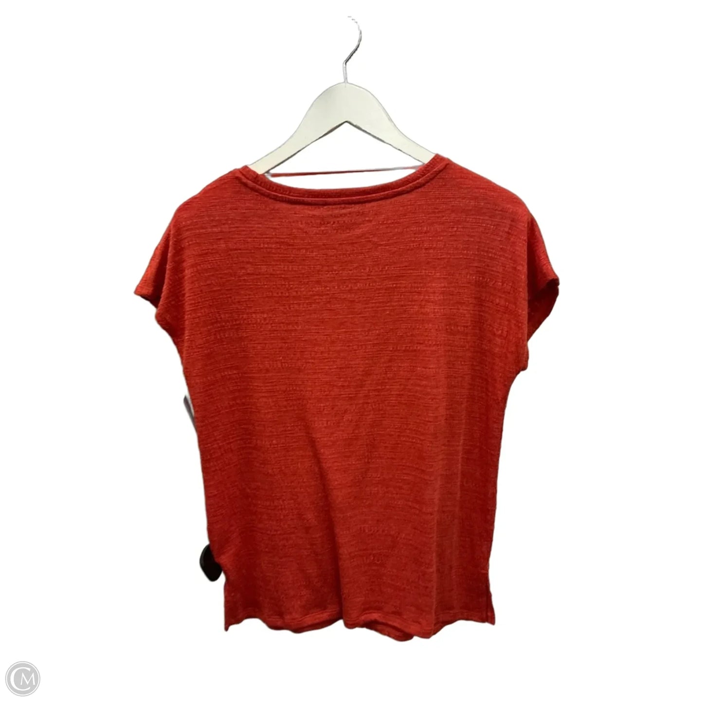 Top Short Sleeve By Cable And Gauge In Orange, Size: S
