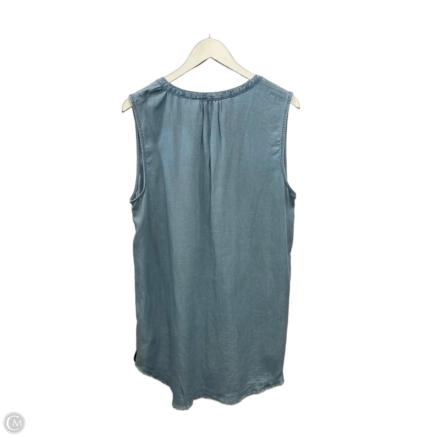 Tunic Sleeveless By Beachlunchlounge In Blue Denim, Size: Xl