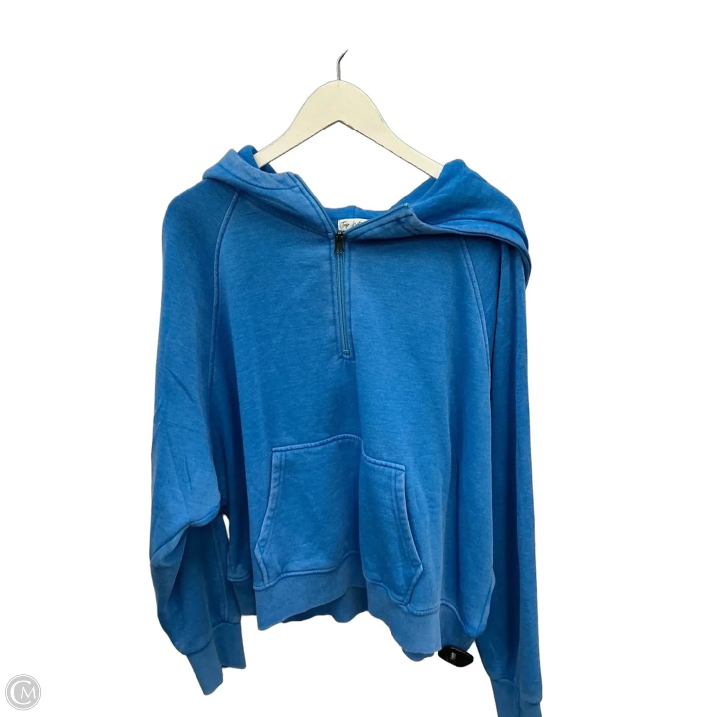 Sweatshirt Hoodie By Clothes Mentor In Blue, Size: 3x