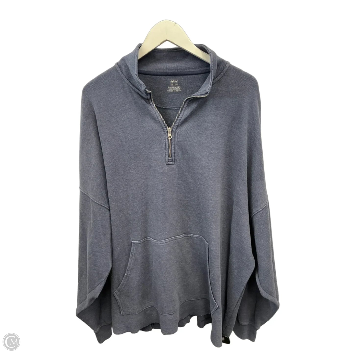 Sweatshirt Collar By Aerie In Blue, Size: Xxl
