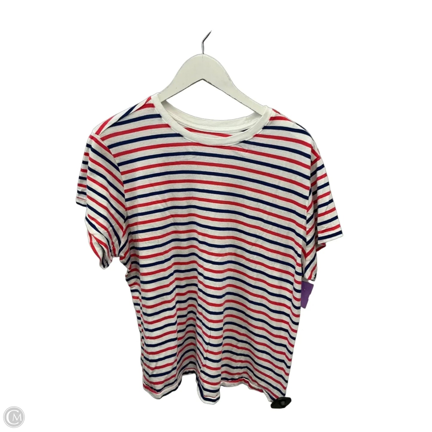 Top Short Sleeve By Universal Thread In Blue & Red & White, Size: Xxl