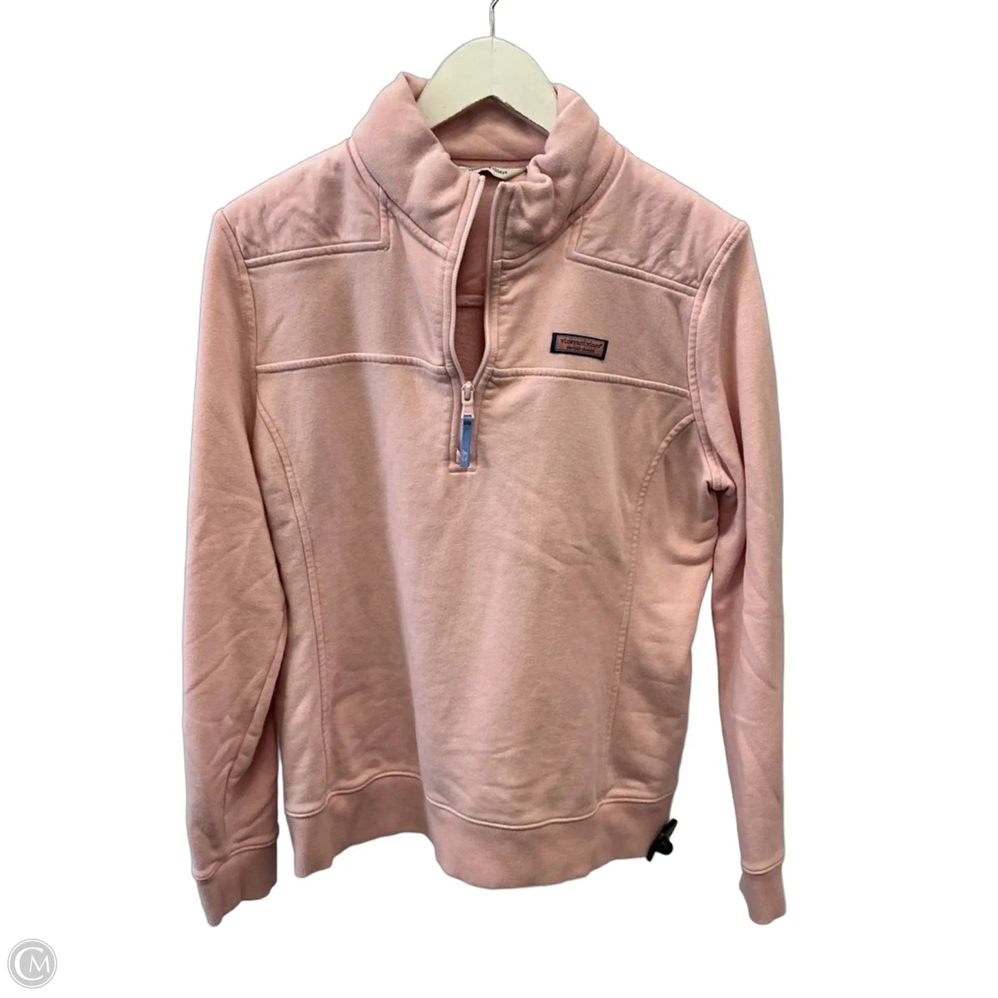 Sweatshirt Collar By Vineyard Vines In Pink, Size: L