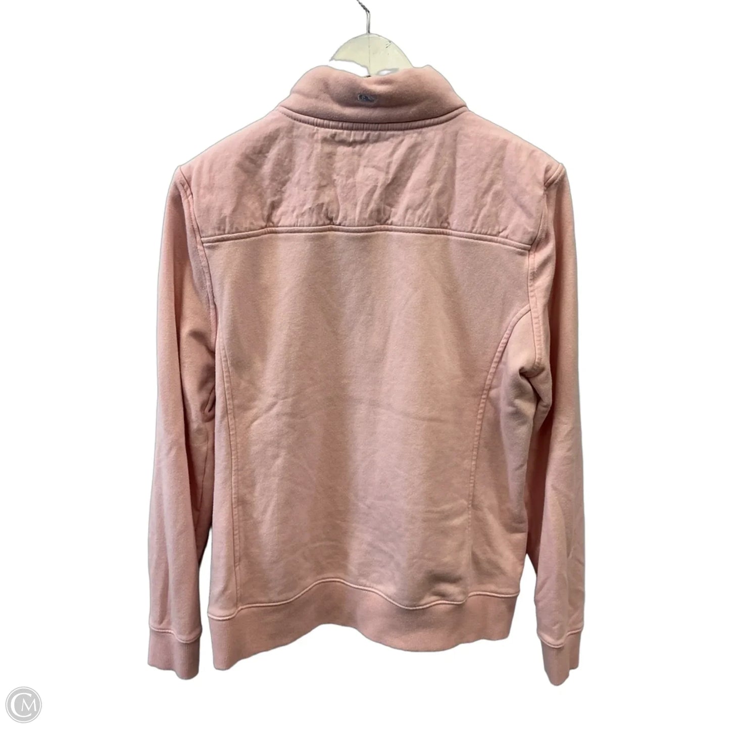 Sweatshirt Collar By Vineyard Vines In Pink, Size: L