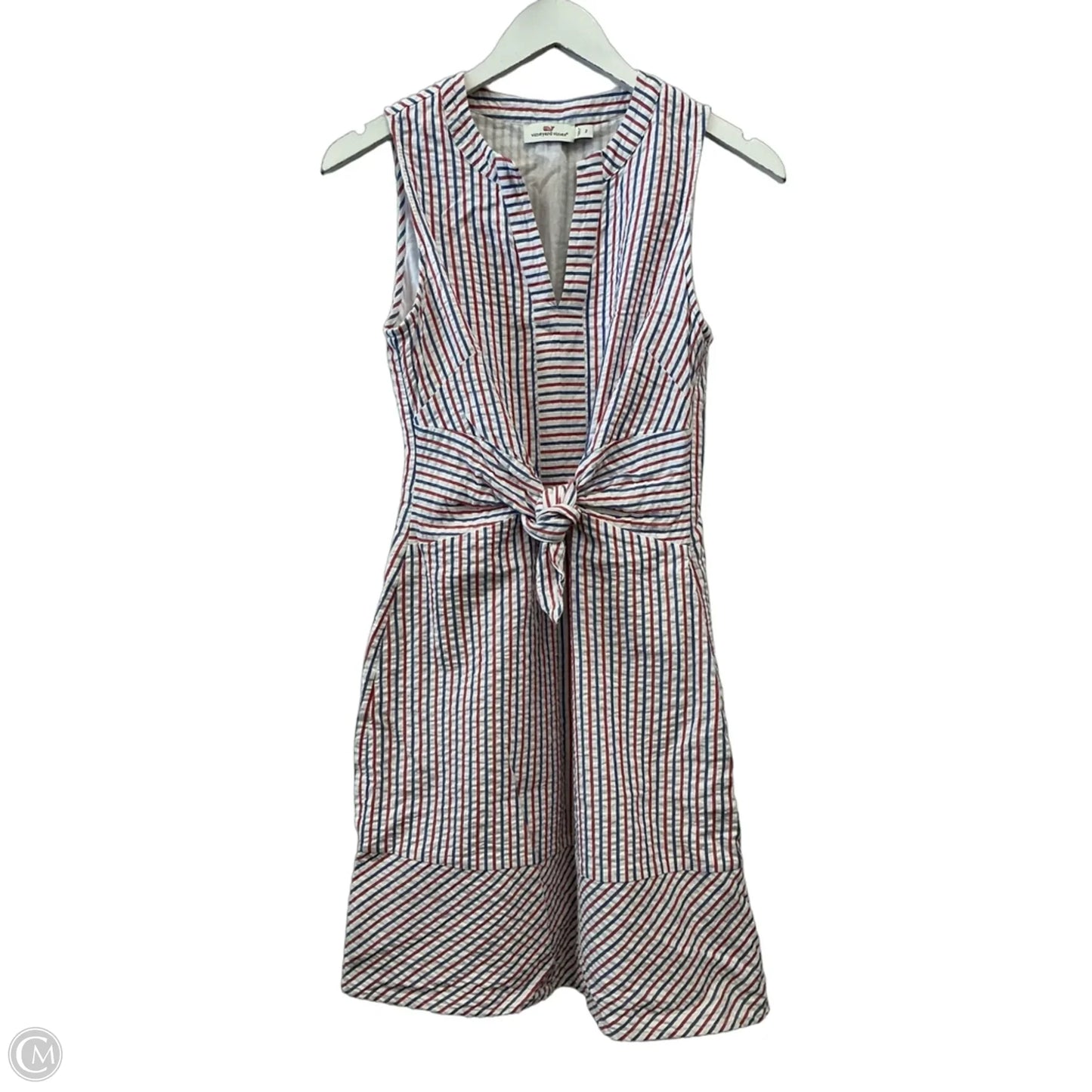 Dress Casual Short By Vineyard Vines In Blue & Red & White, Size: Xs