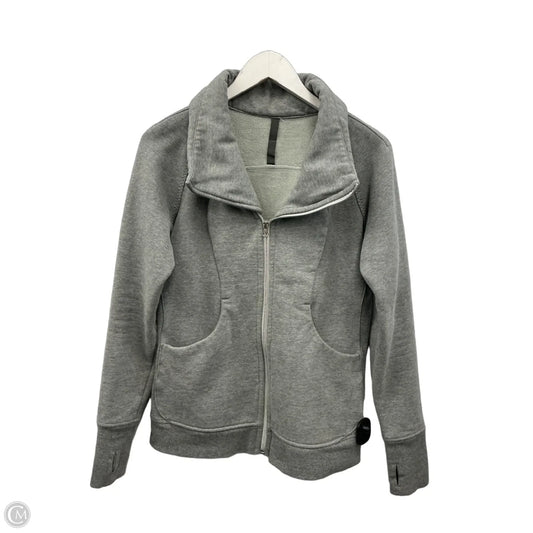 Athletic Jacket By Lululemon In Grey, Size: M