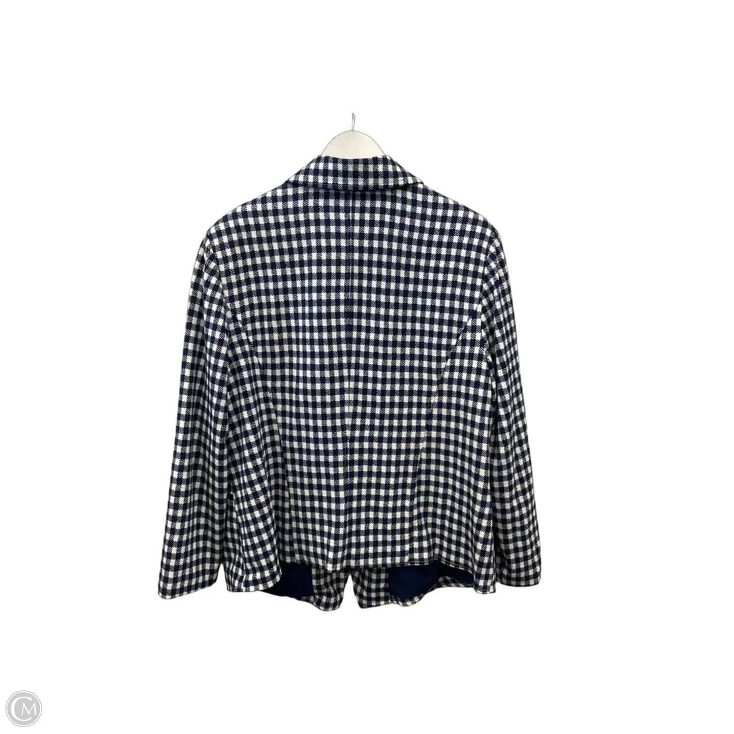 Jacket Other By Chicos In Blue & White, Size: Xl