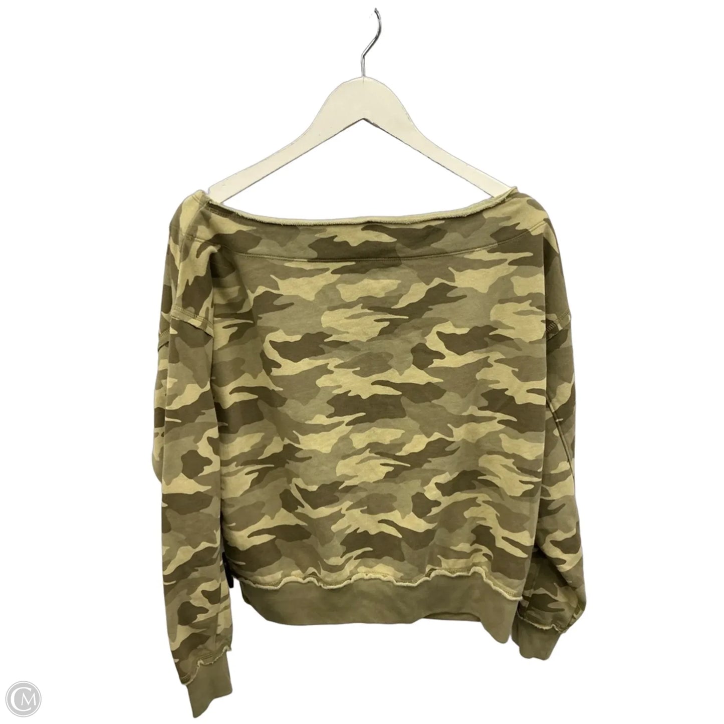 Sweatshirt Crewneck By American Eagle In Camouflage Print, Size: Xs