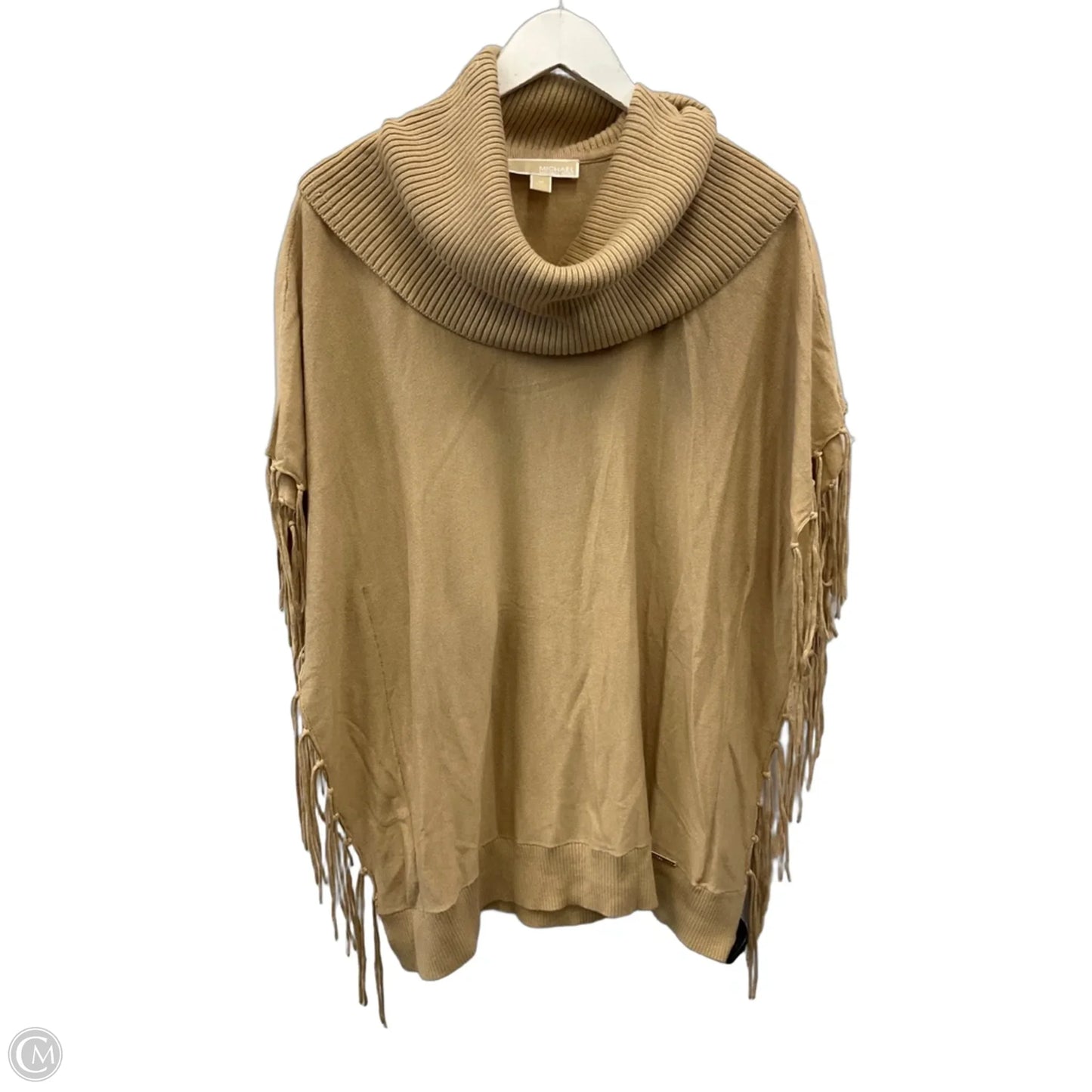 Poncho By Michael By Michael Kors In Tan, Size: M