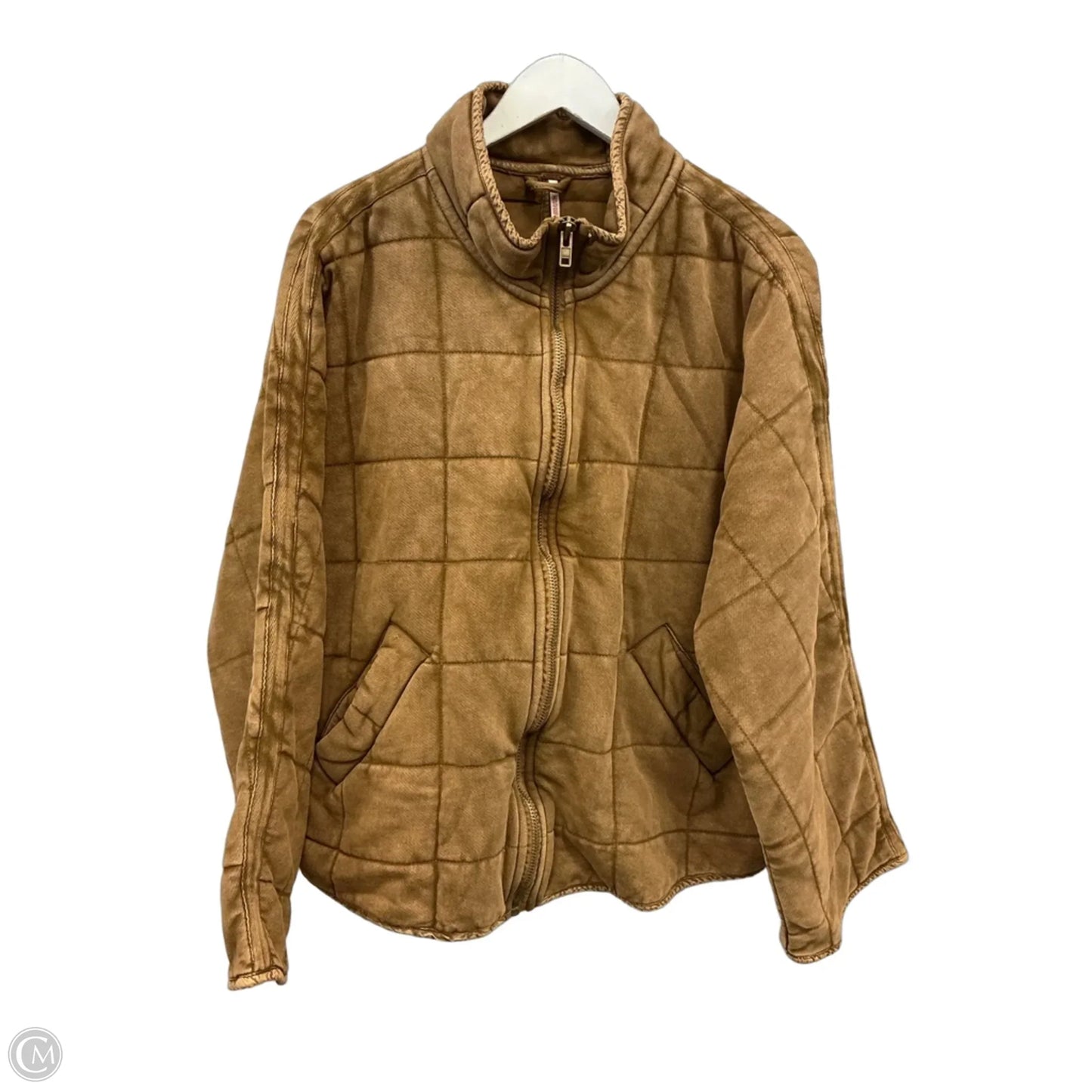 Jacket Puffer & Quilted By Free People In Tan, Size: M