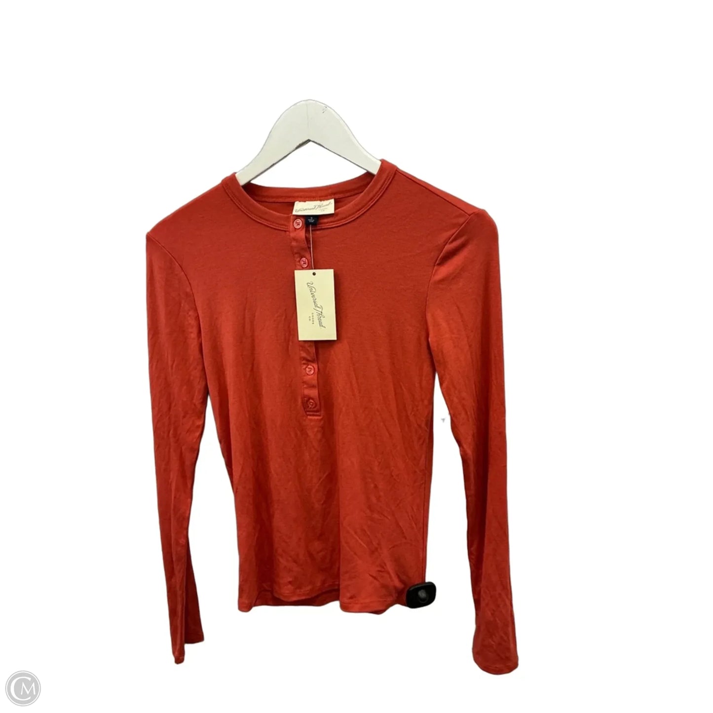 Top Long Sleeve Basic By Universal Thread In Orange, Size: S