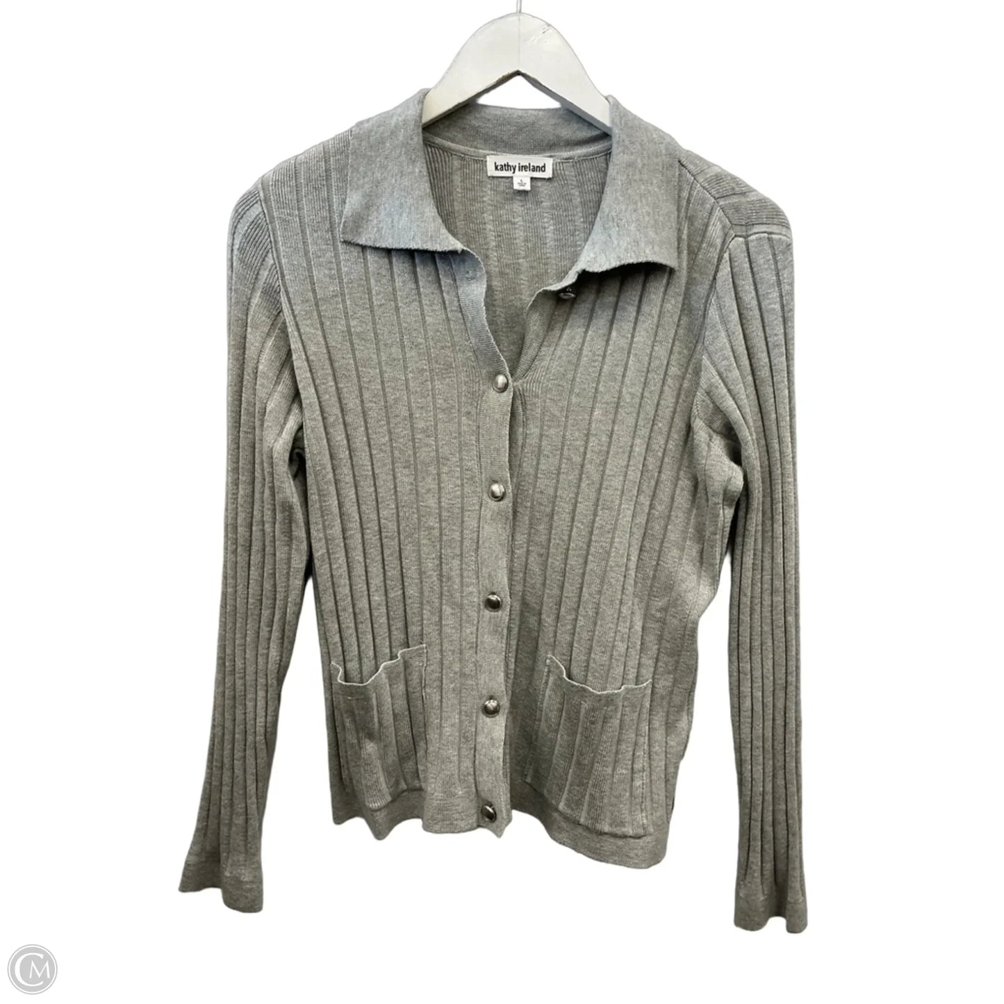 Cardigan By Kathy Ireland In Grey, Size: L