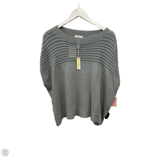Sweater Short Sleeve By Max Studio In Grey, Size: 1x