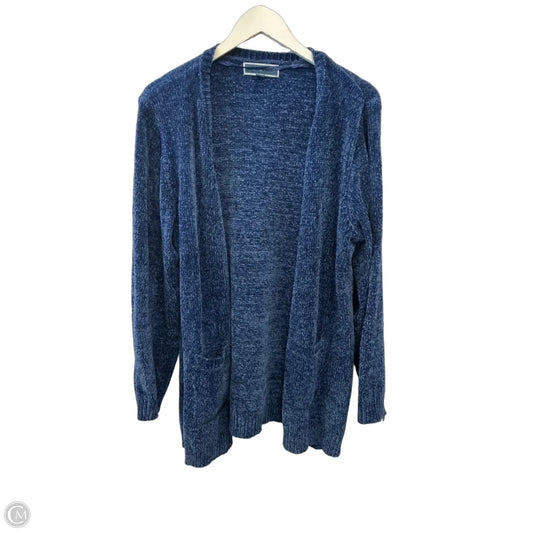 Cardigan By Karen Scott In Blue, Size: Xl