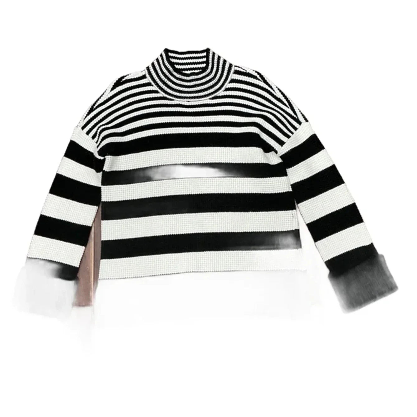 Top Long Sleeve By Cyrus In Striped Pattern, Size: S