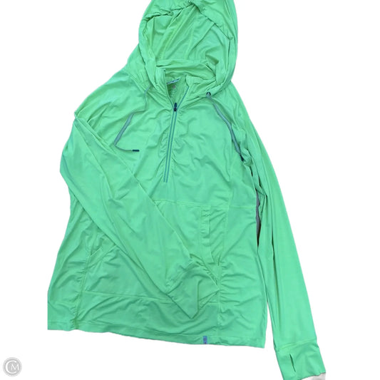 Athletic Top Long Sleeve Hoodie By Tangerine In Green, Size: 2x