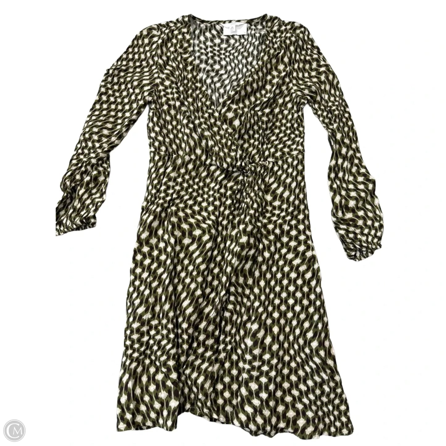 Dress Casual Midi By Time And Tru In Green, Size: Xs