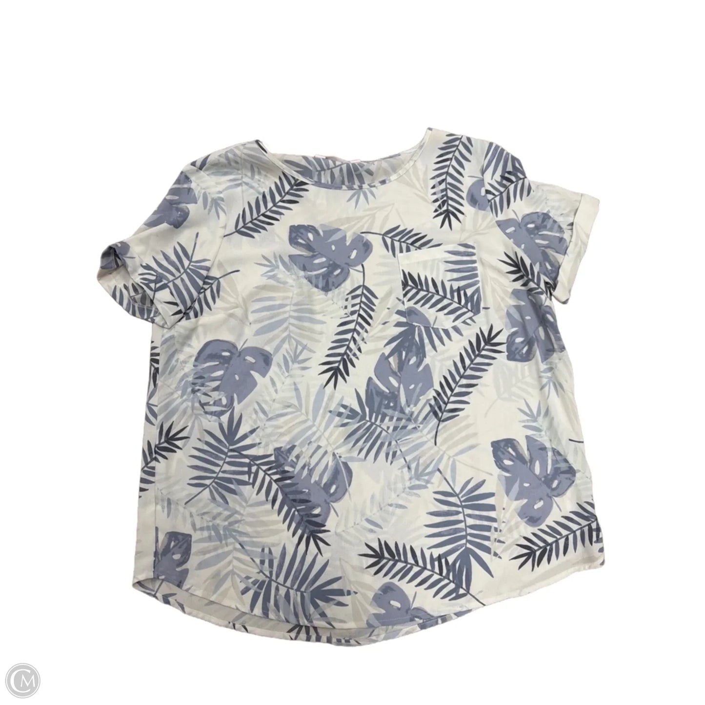 Top Short Sleeve By Lc Lauren Conrad In Floral Print, Size: S