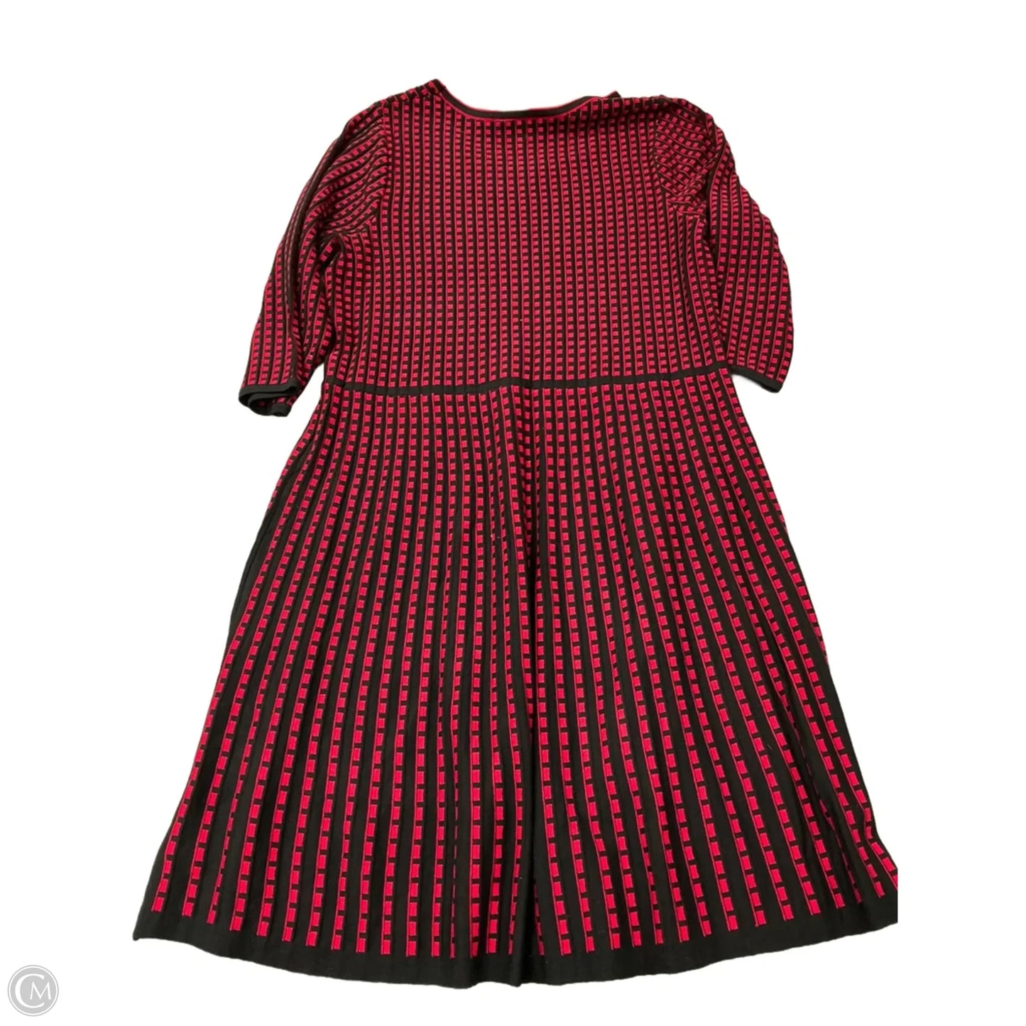 Dress Sweater By Lane Bryant In Black & Red, Size: 1x