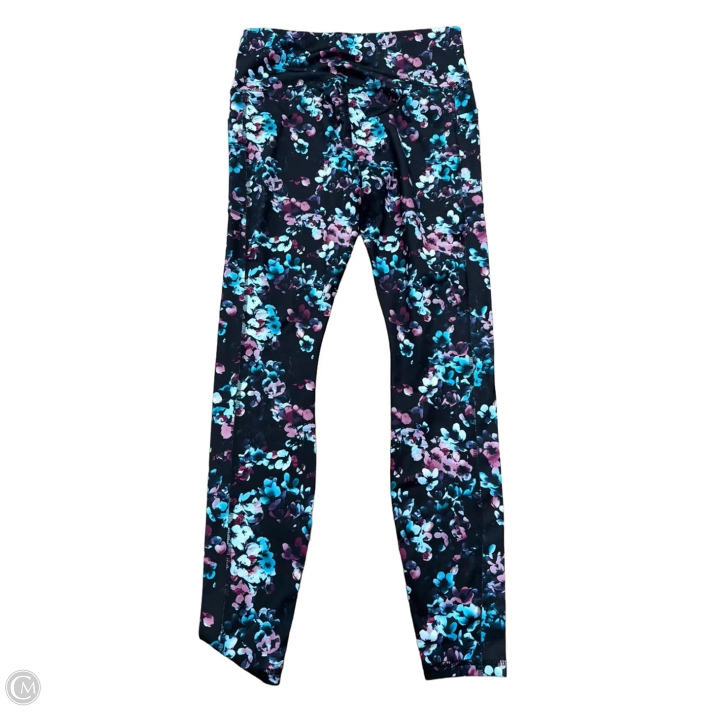 Athletic Leggings By Avia In Floral Print, Size: M
