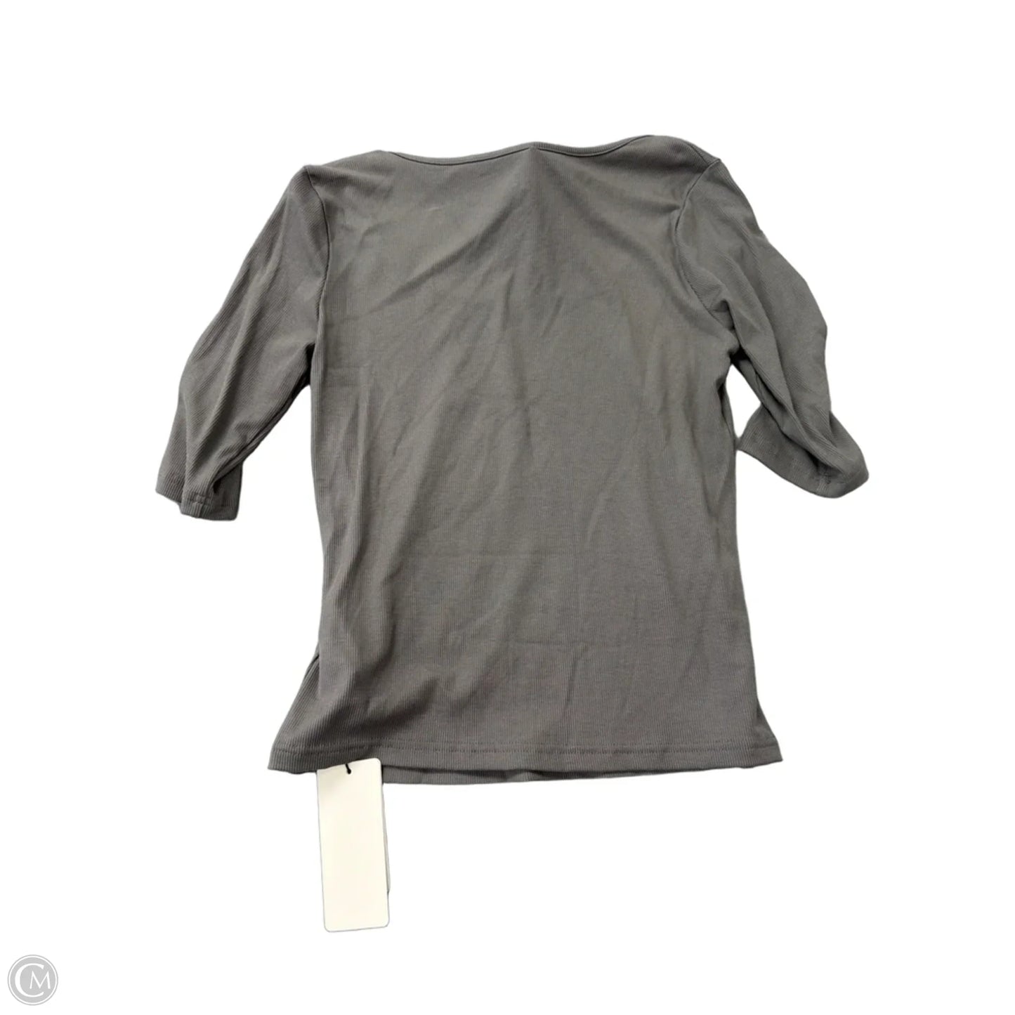 Top Short Sleeve Basic By Dazy In Grey, Size: Xl