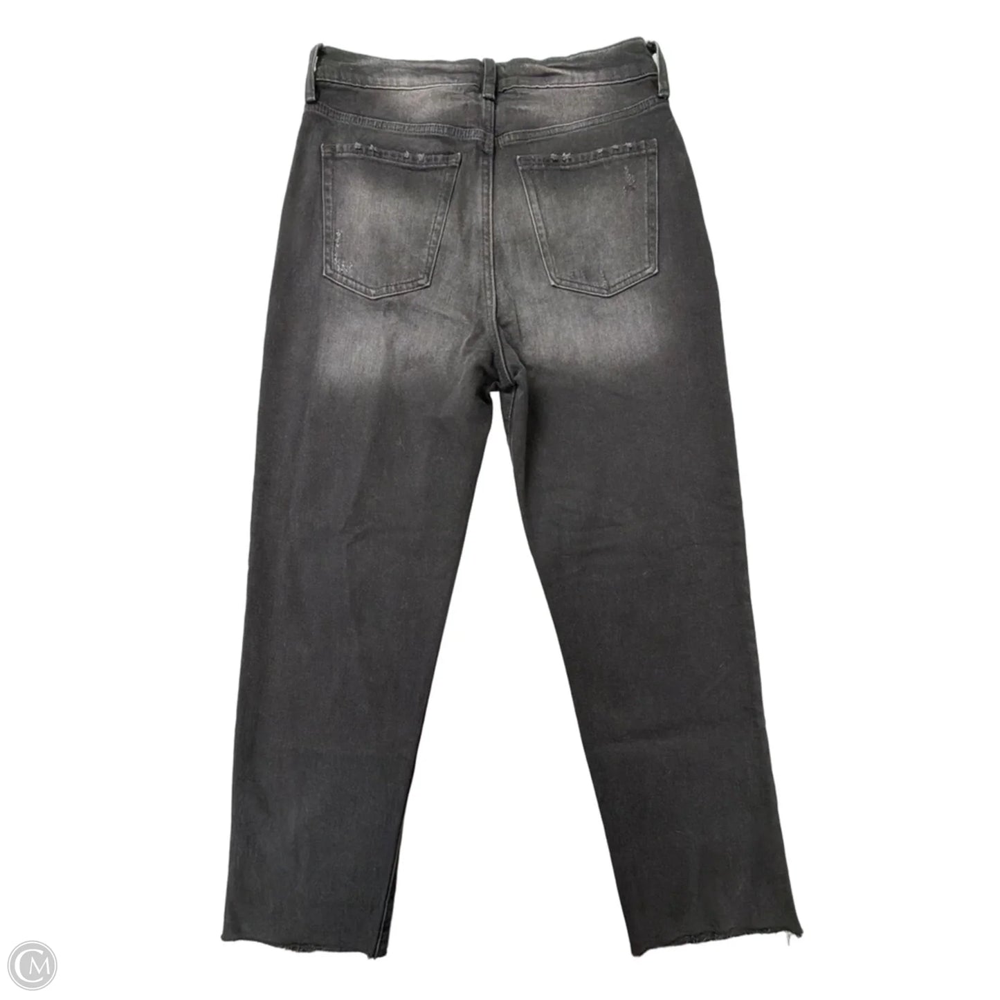 Jeans Straight By Old Navy In Black Denim, Size: 8