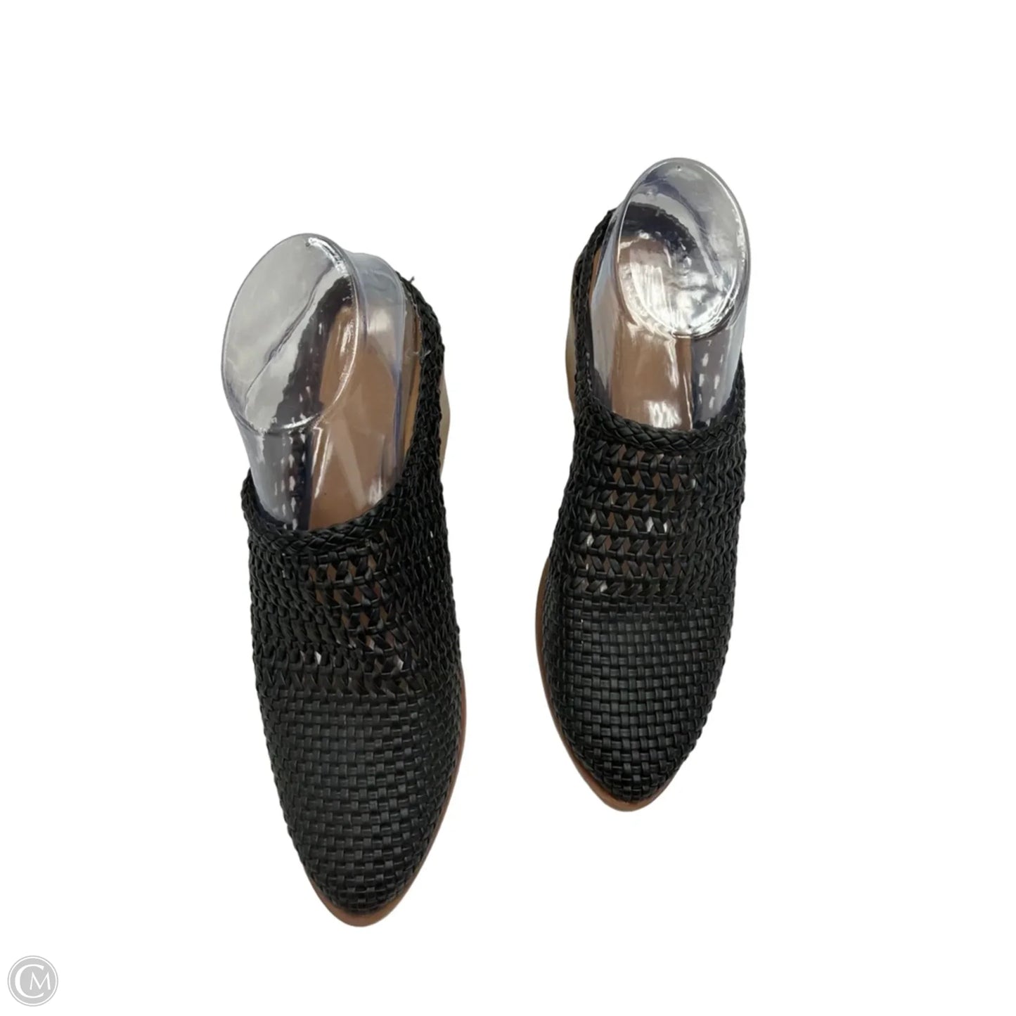 Sandals Heels Block By Time And Tru In Black, Size: 8.5