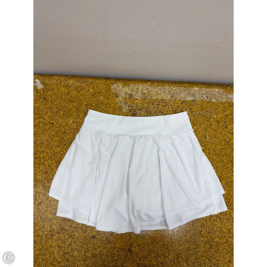 Athletic Skort By Tek Gear In White, Size: L