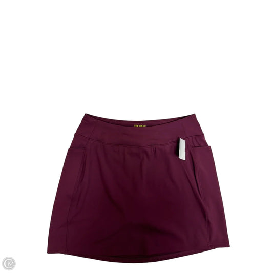 Athletic Skort By Tek Gear In Maroon, Size: M