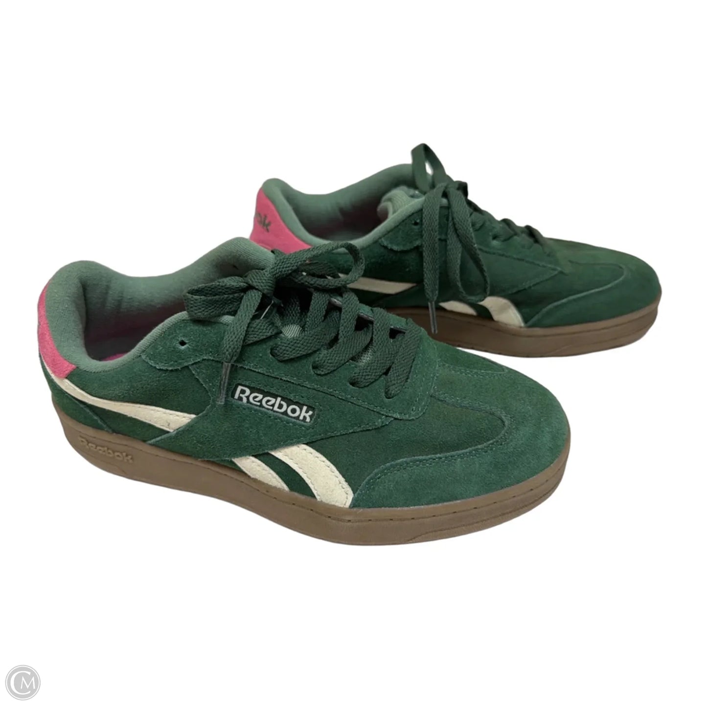 Shoes Athletic By Reebok In Green & Pink, Size: 8