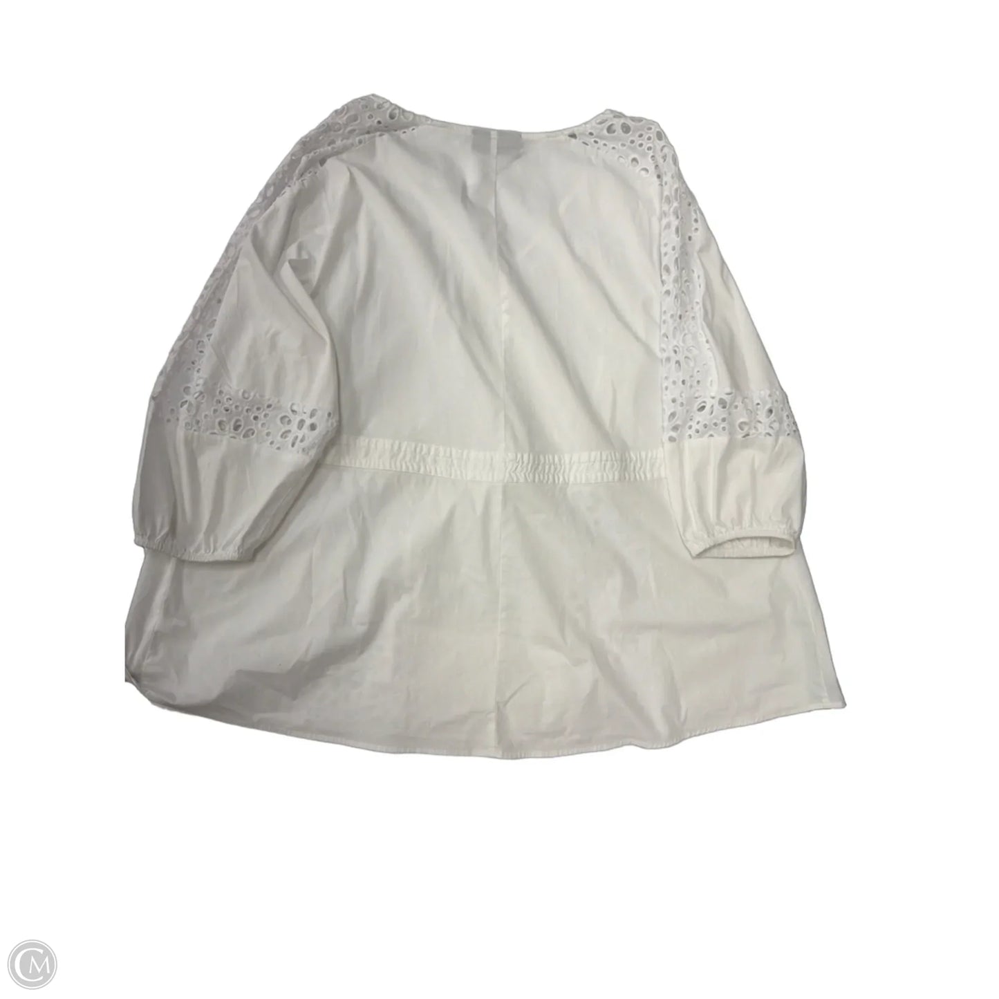 Top Long Sleeve By Lane Bryant In White, Size: 2x