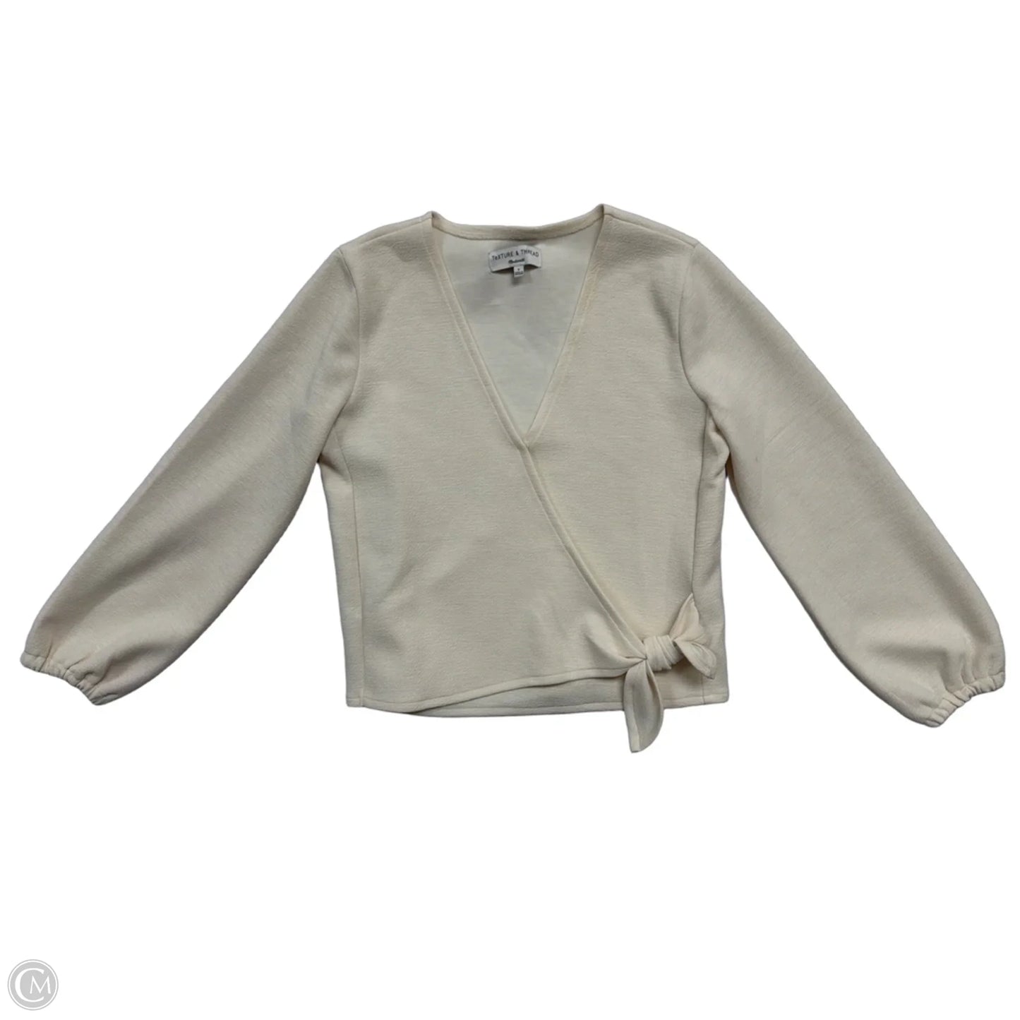 Top Long Sleeve By Clothes Mentor In Cream, Size: S