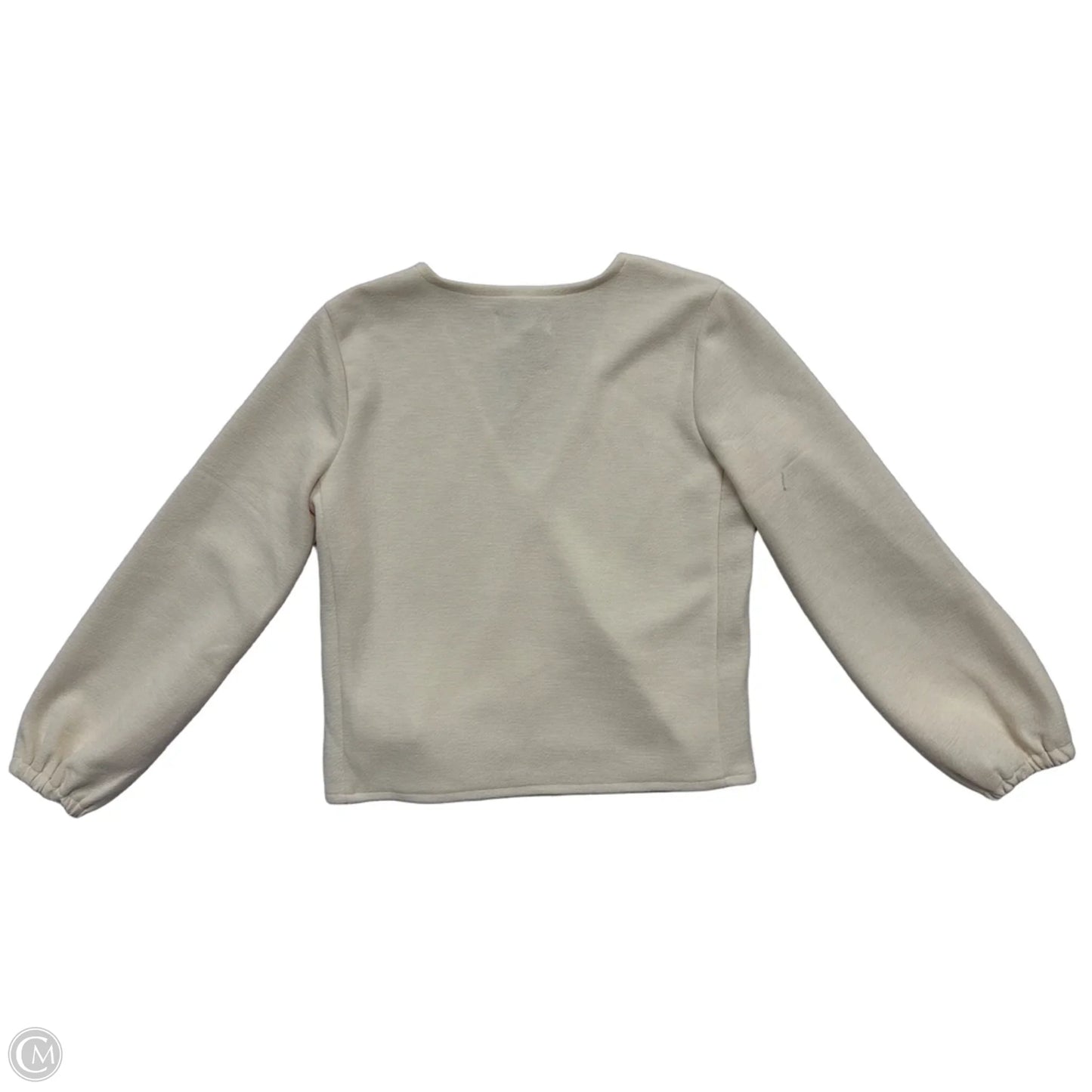 Top Long Sleeve By Clothes Mentor In Cream, Size: S