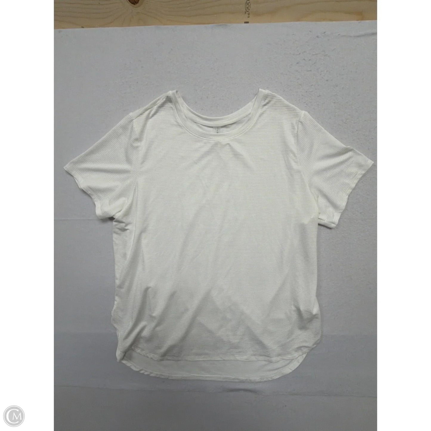 Athletic Top Short Sleeve By Clothes Mentor In White, Size: 1x
