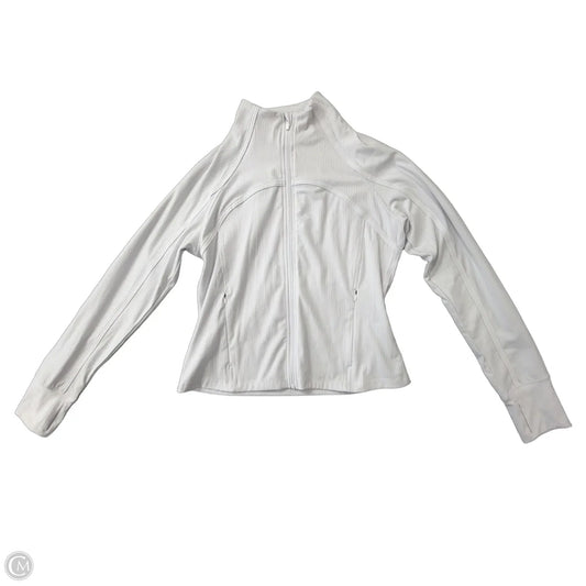 Athletic Jacket By Danskin In White, Size: S
