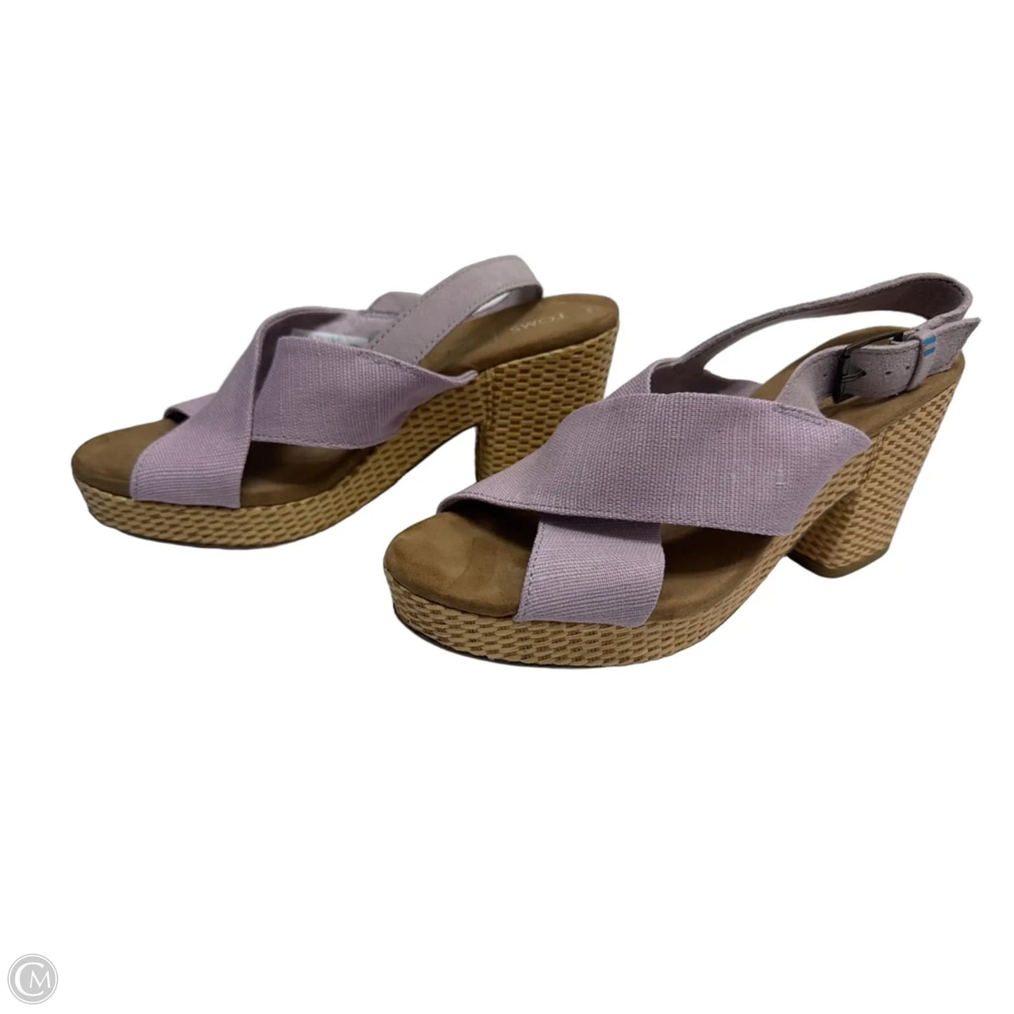 Sandals Heels Block By Toms In Pink, Size: 8.5