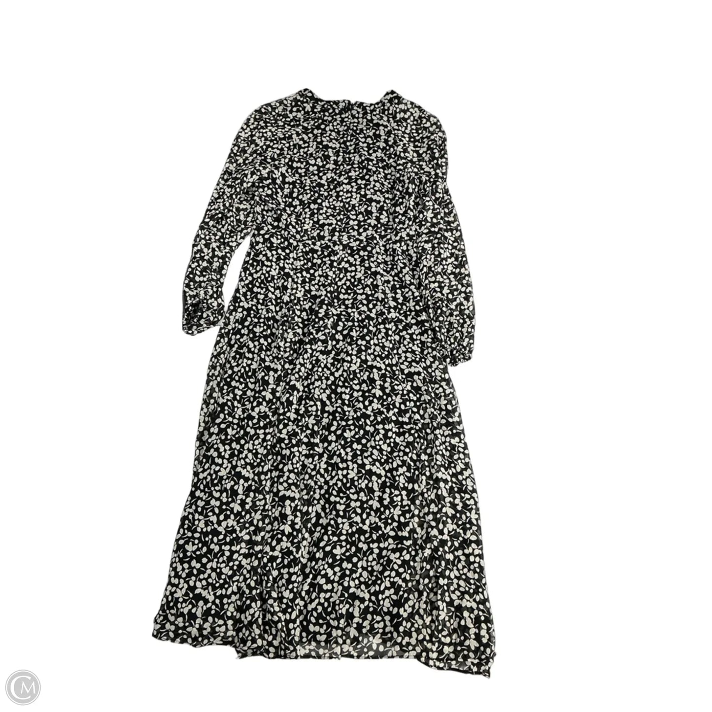 Dress Casual Maxi By Tommy Hilfiger In Black & White, Size: S