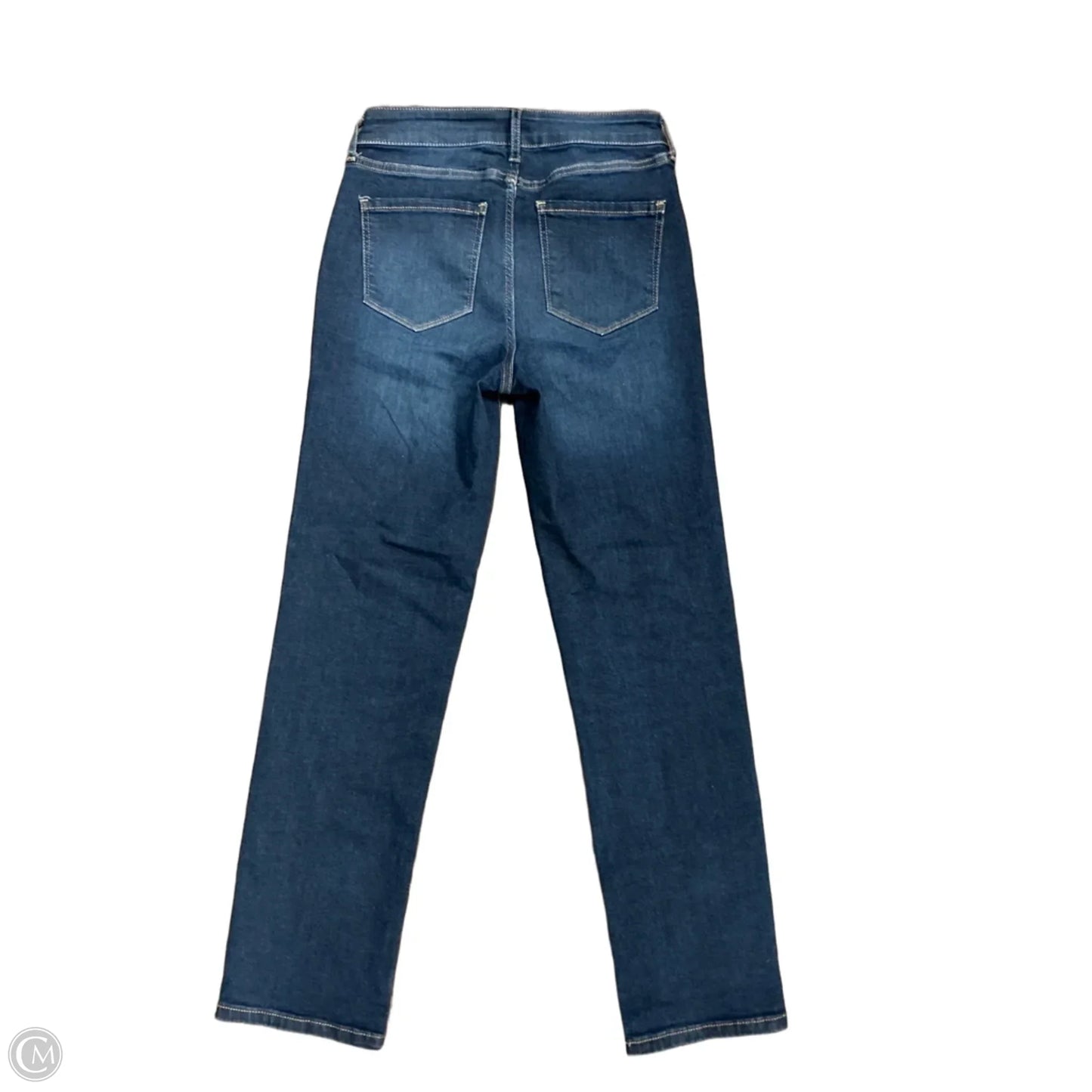 Jeans Straight By Nine West In Blue Denim, Size: 4