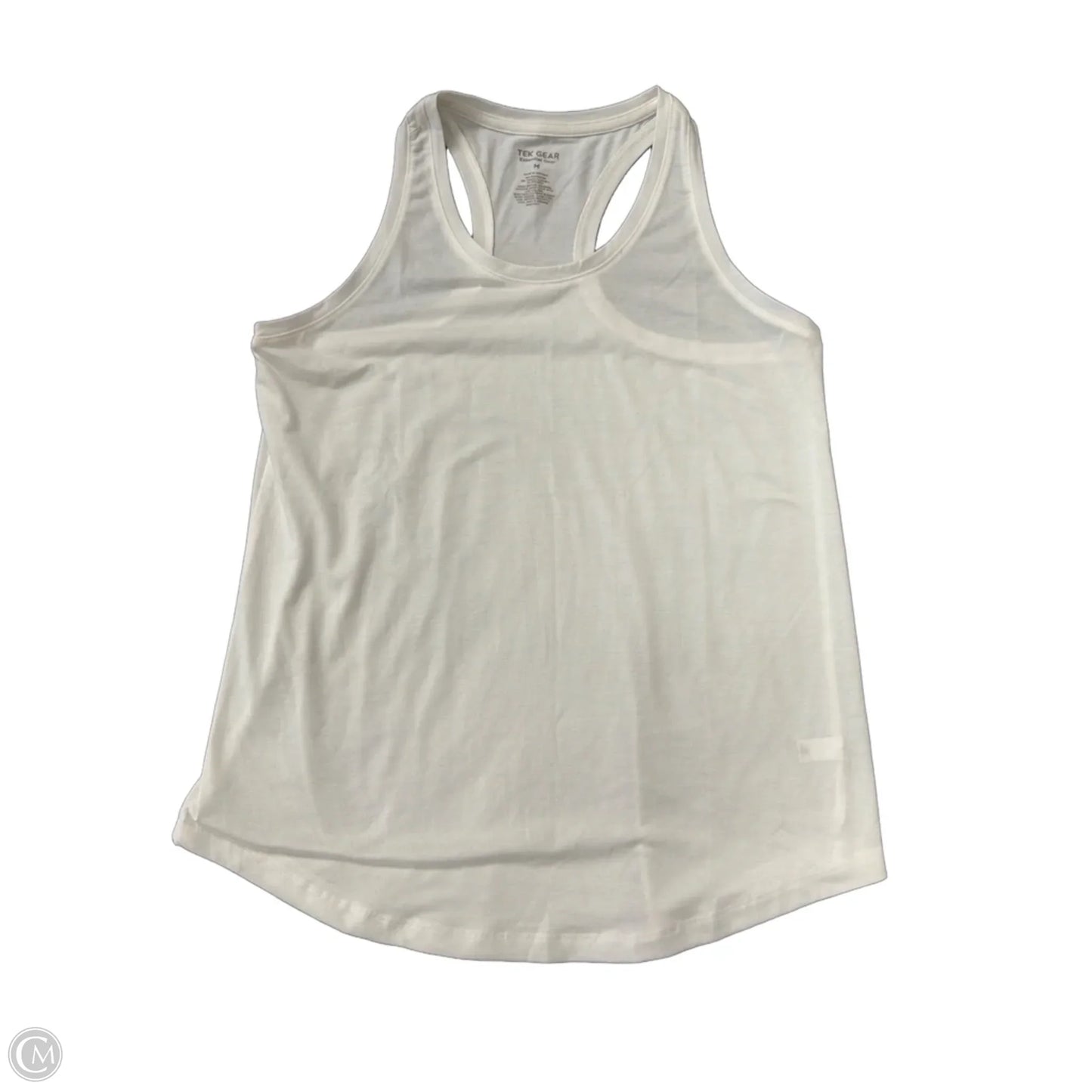 Athletic Tank Top By Tek Gear In White, Size: M