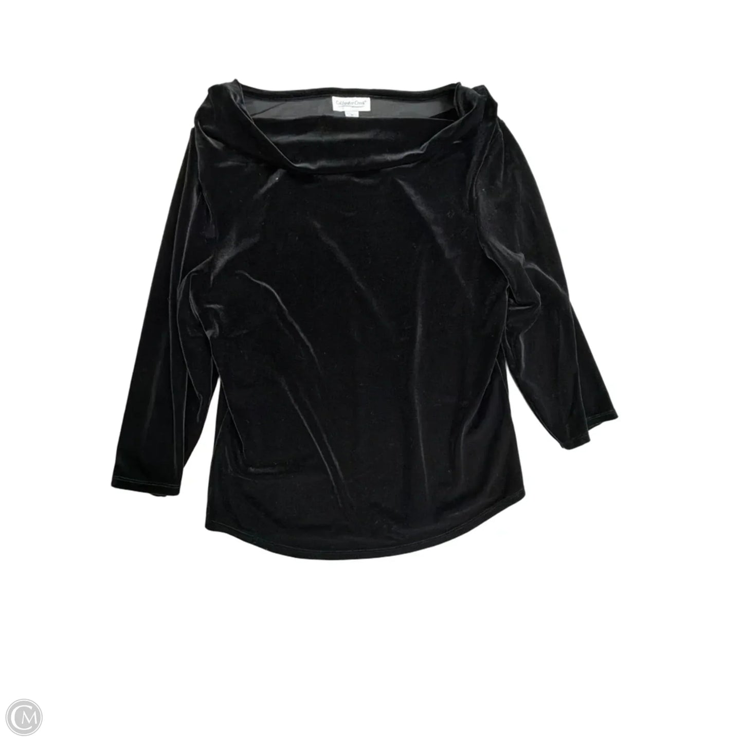 Top Long Sleeve By Coldwater Creek In Black, Size: M
