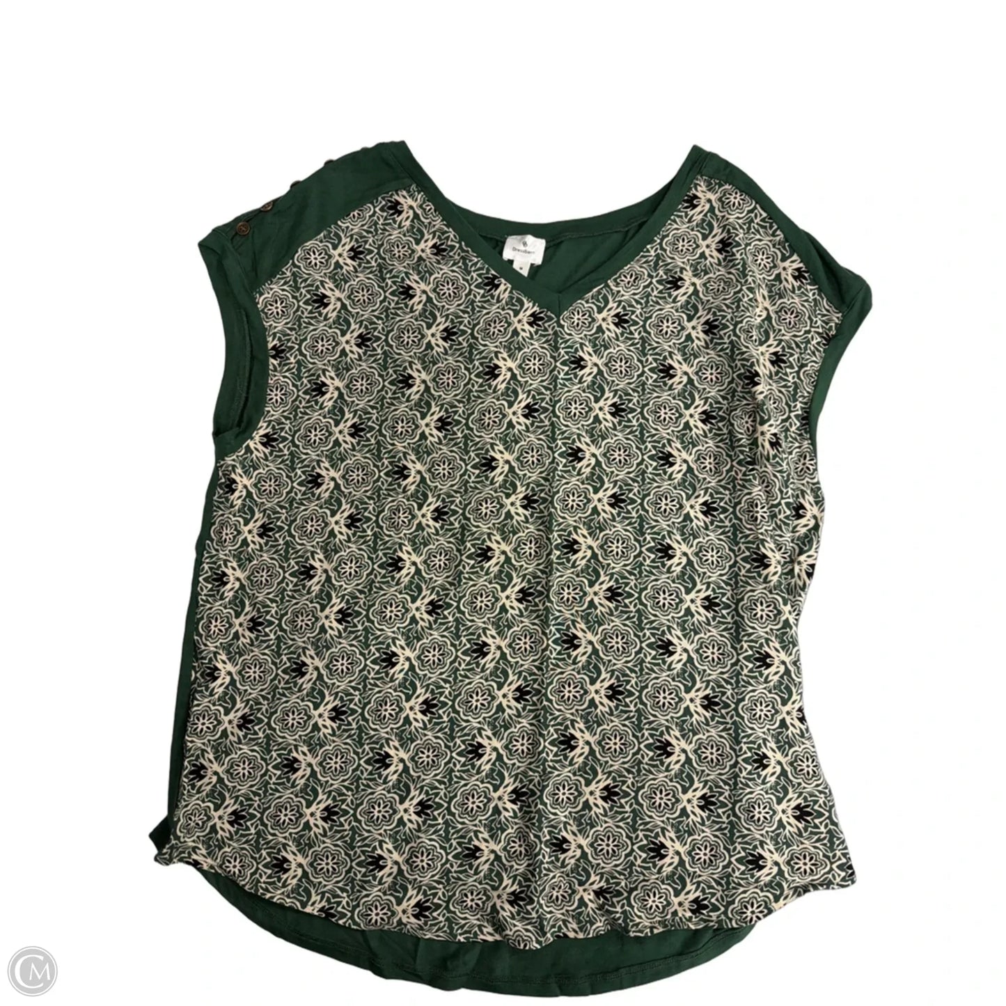 Top Short Sleeve By Dressbarn In Green, Size: M